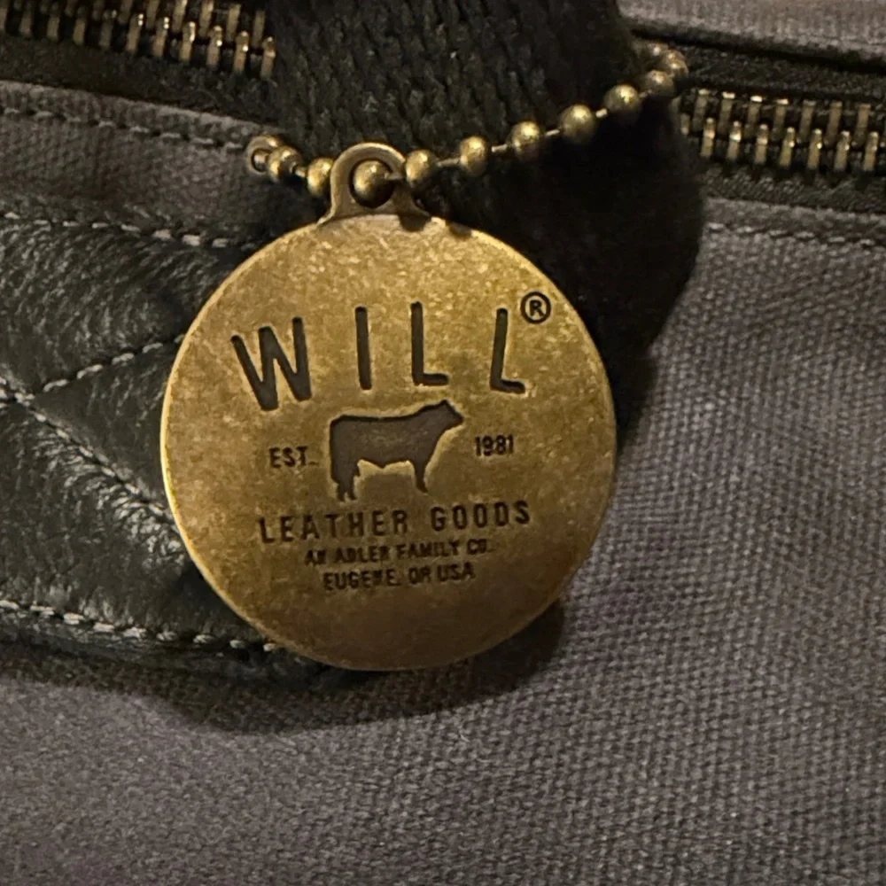 Will Leather Goods Blue Duffel Bag - Picture 2 of 4